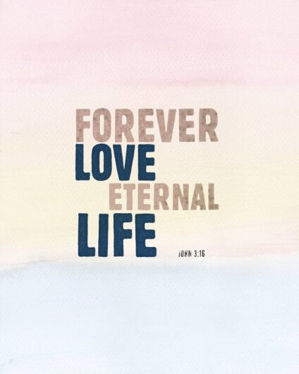 Forever love. Eternal life.