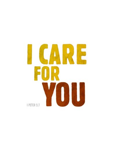 i care for you lettering