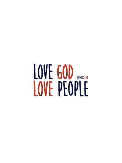 love god love people lettering